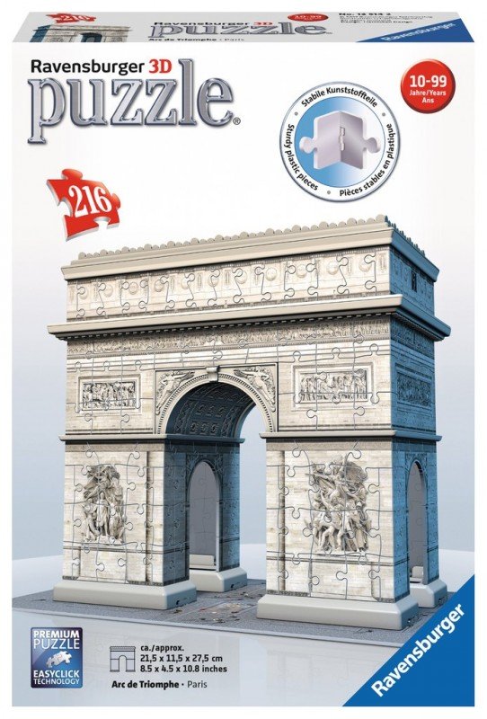 Ravensburger, puzzle, Łuk Triumfalny, 216 el.