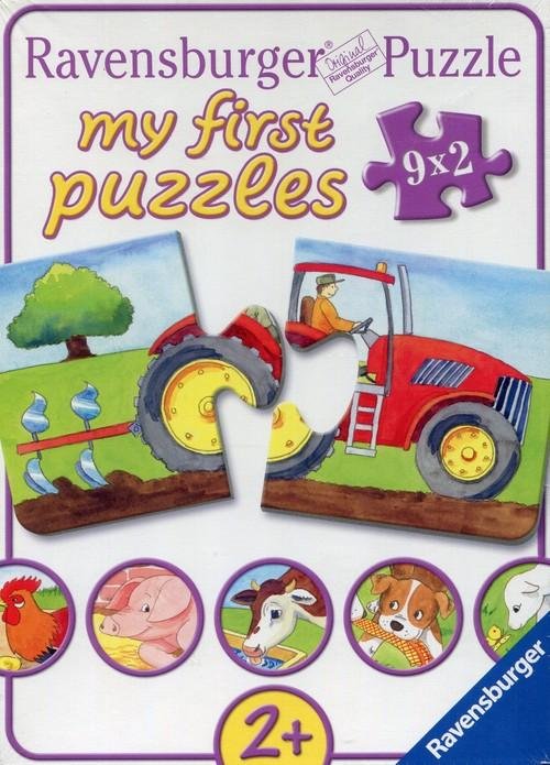 Ravensburger, puzzle, moje pierwsze Zwierzęta na farmie, 2x9 el.