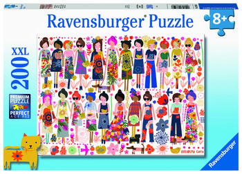 Ravensburger, puzzle, Przyjaciele i kwiaty, 200 el. - Ravensburger