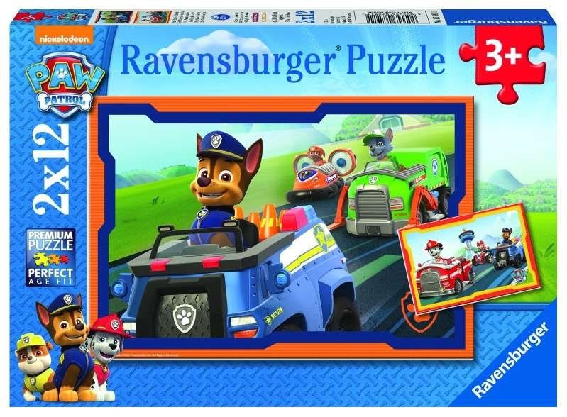 Ravensburger, puzzle, Psi Patrol Misja, 2x12 el.