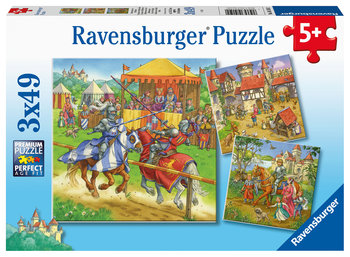 Ravensburger, puzzle, Rycerze, 3x49 el. - Ravensburger