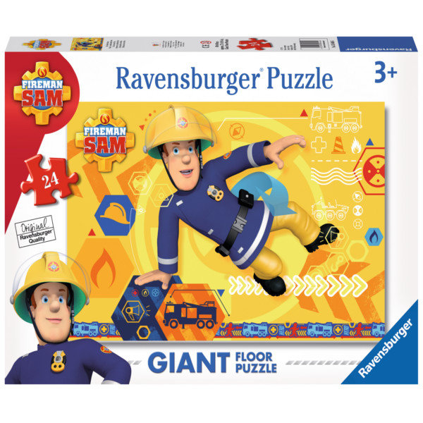 Ravensburger, puzzle, Strażak Sam, 24 el.