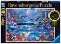 Ravensburger, puzzle, Świecące w ciemności, Magiczny świat, 500 el. - Ravensburger