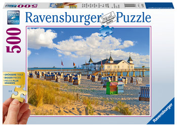 Ravensburger, puzzle, XXL, Leżaki w Ahlbeck, 500 el. - Ravensburger