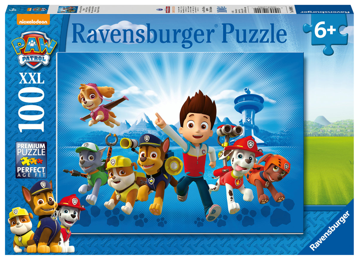Ravensburger, puzzle, XXL, Psi Patrol Na Ratunek, 100 el.