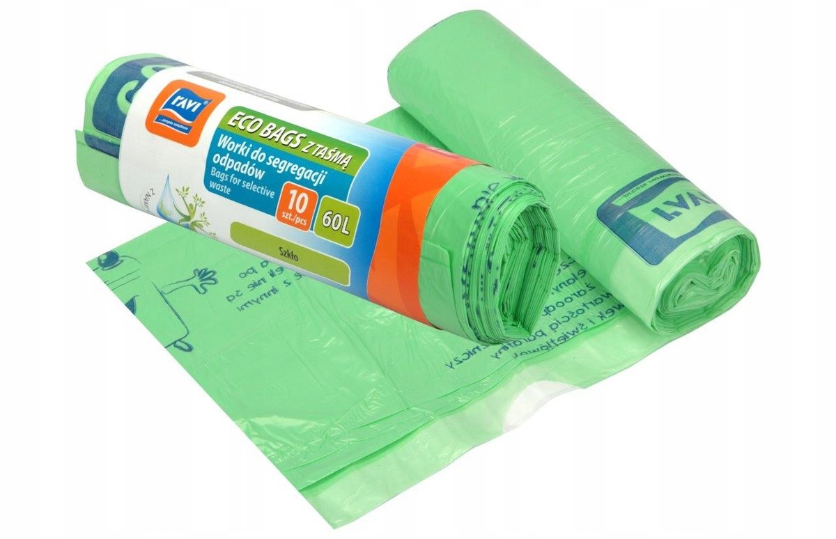 Ravi Worki Na Śmieci Eco Bags 60L A'10 Zielone - ravi | Sklep EMPIK.COM