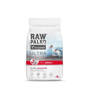 Raw Paleo Ultra Beef Adult Mini 8kg Sucha Karma z Wołowiną Dla Psów Dorosłych Ras Małych - RAW PALEO