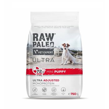 Raw Paleo Ultra Beef Mini Puppy 750g Sucha Karma z Wołowiną Dla Szczeniąt Ras Małych - RAW PALEO