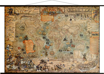 Ray&Co, Świat Piratów mapa ścienna stylizowana - Ray&Co