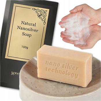 Raypath szare Mydło kosmetyczne w Kostce 100ml 100g antybakteryjne Kostka - Raypath