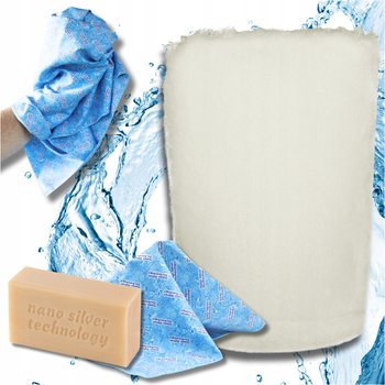 Raypath Zestaw Rękawica biała M na mokro + Sunbeam Morski+ Mydło szare 100g - Raypath