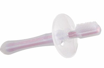 RazBaby, Szczoteczka silikonowa, Różowy - RaZbaby