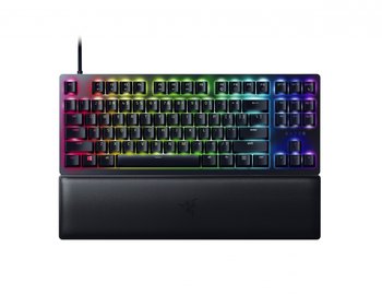 Razer Huntsman V2 Tenkeyless, Optical Gaming Keyboard, RGB LED light, US, Black, Wired, Linear Red Switch - Razer