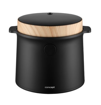 RE4040 Ryżowar 2 l czarny, dekor z drewna - Concept