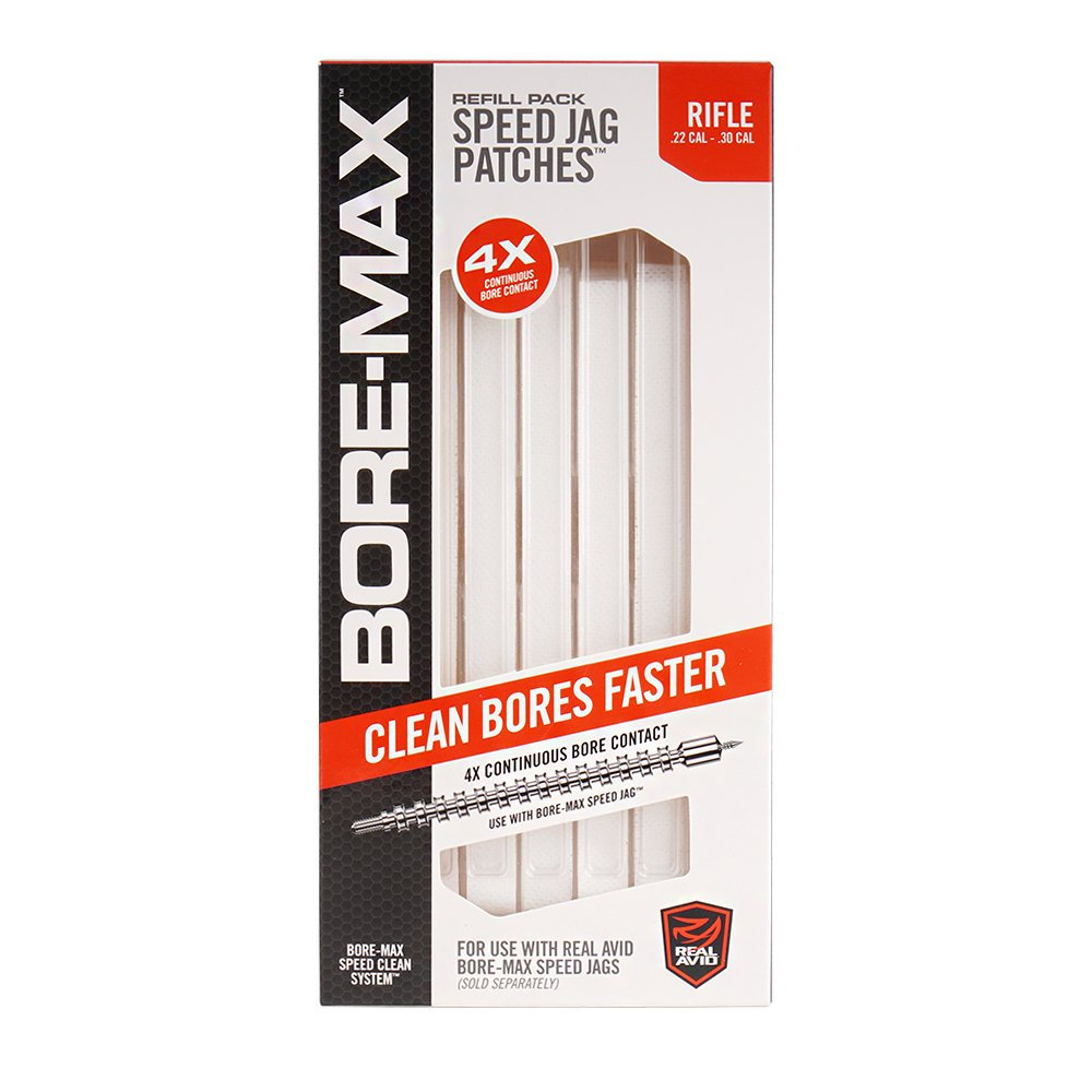 Real Avid - Zestaw przecieraków do broni Bore-Max Speed Jag Patches - 8 ...