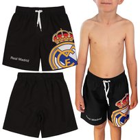 Real Madryt Krótkie Spodenki Dziecięce Do Pływania, Czarne Kąpielówki Dla Chłopca, Piłka Nożna 6 Lat 116 Cm Real Madrid