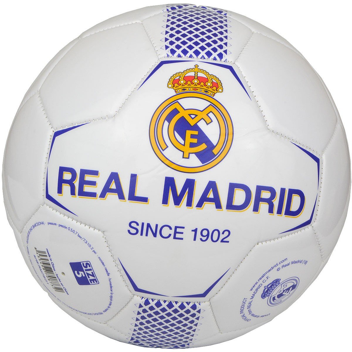 Real Madryt, Piłka nożna, RM7BG1, biały, rozmiar 5