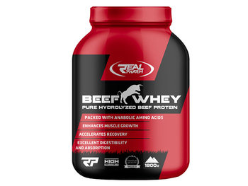 Real Pharm, Beef Whey, truskawka, 1800 g - Real Pharm