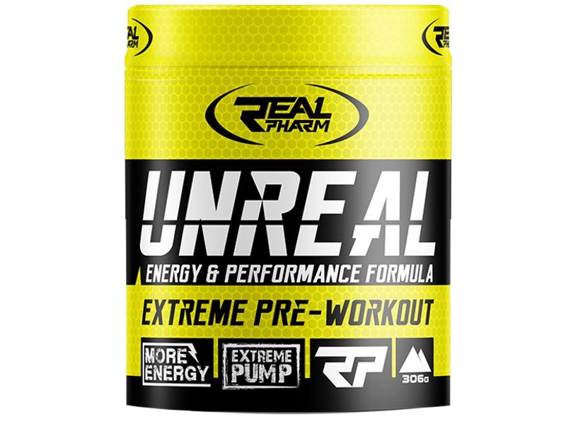 Real Pharm, Booster, Unreal, 360 g, mango-marakuja