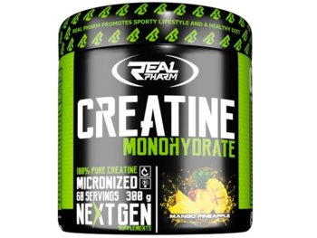 Real Pharm, Creatine, cytryna i mięta, 300 g - Real Pharm