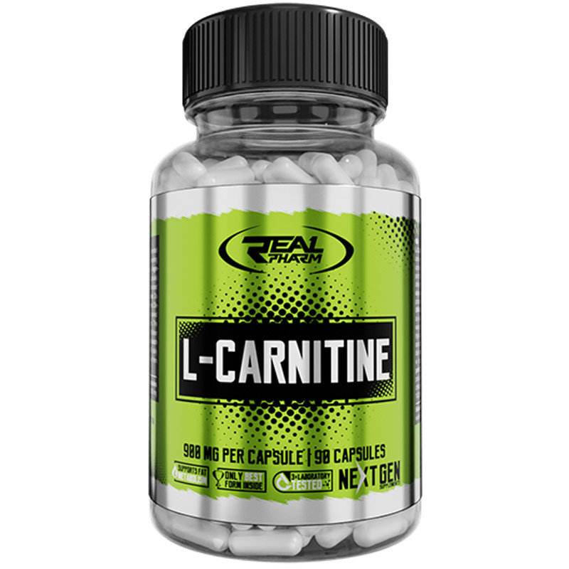 Фото - Вітаміни й мінерали Real Pharm L-Carnitine Suplementy diety, 90 kaps.