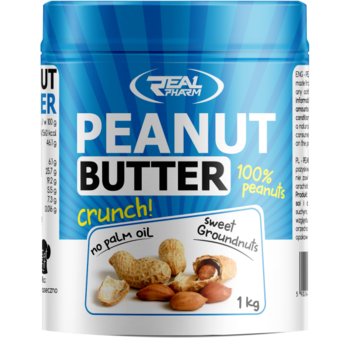 Real Pharm Peanut Butter Crunchy 1000G - Real Pharm
