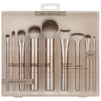 Real Techniques, Au Naturel Complete Brush Kit, Zestaw pędzli do makijażu, 9 szt. - Real Techniques