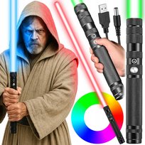 REALISTYCZNY MIECZ ŚWIETLNY GWIEZDNE WOJNY DŹWIĘK + AŻ 16 KOLORÓW LED!!!