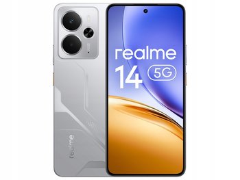 realme 14 5G 12/256 GB Amoled 120Hz 6000mAh OIS 45W IP69 srebrny  - Realme
