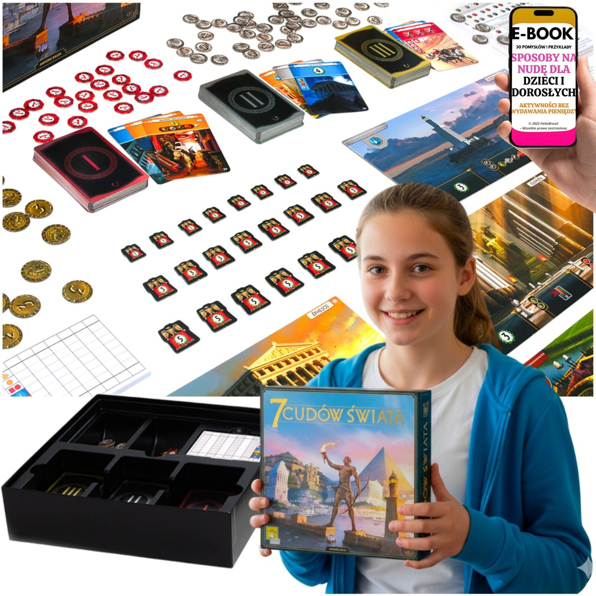 REBEL 7 CUDÓW ŚWIATA NOWA EDYCJA GRA PLANSZOWA STRATEGICZNA 10+ PREZENT ŚWIĄTEZCZNY DLA RODZINY + EBOOK-3