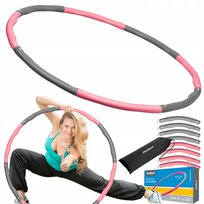 REBEL ACTIVE Hula Hop odchudzające koło 95cm, różowe, RBA-3064-PK