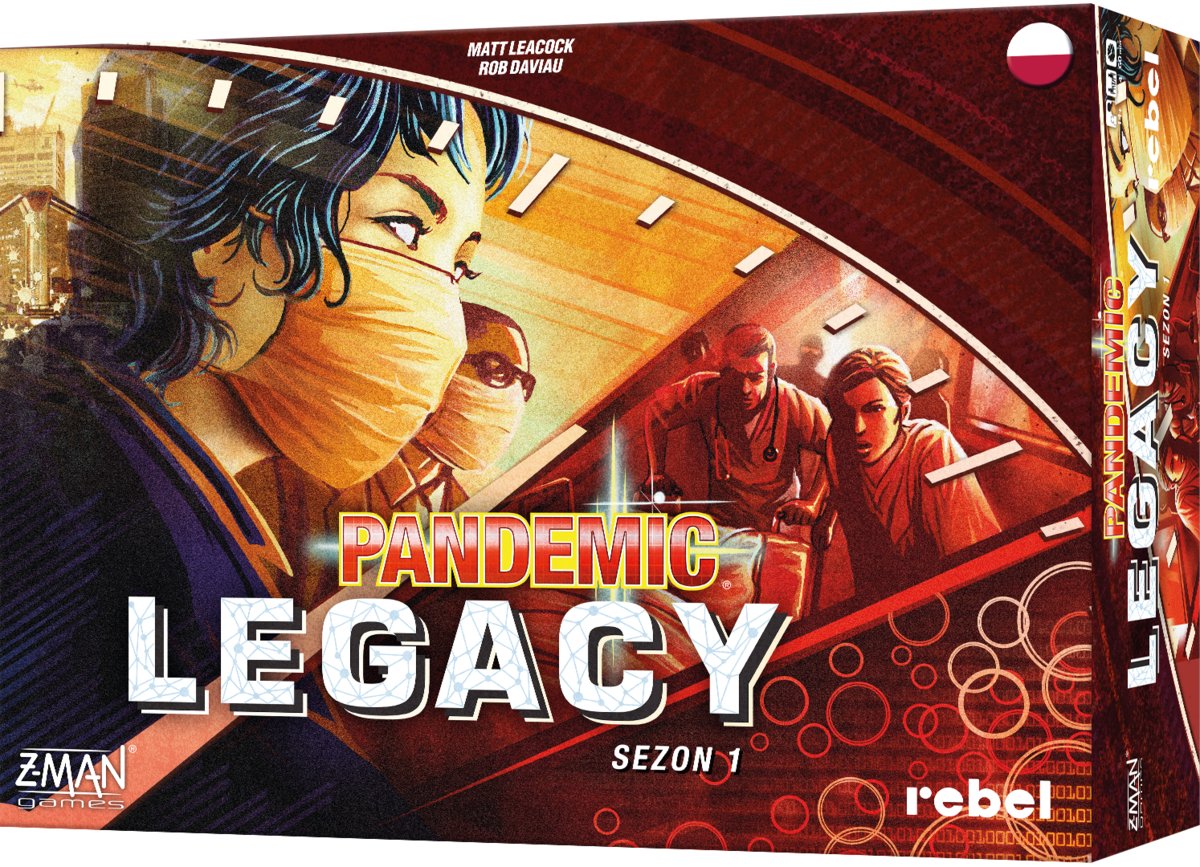 Rebel, gra strategiczna Pandemic Legacy: Sezon 1 (edycja czerwona)
