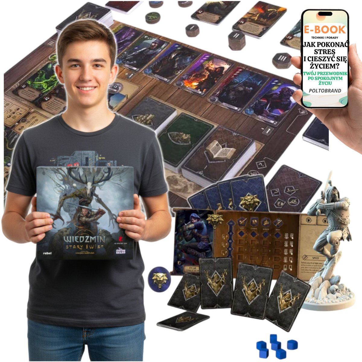 REBEL WIEDŹMIN STARY ŚWIAT – EPICKA GRA PRZYGODOWA 1–5 GRACZY PREZENT DLA NASTOLATKA + EBOOK-1