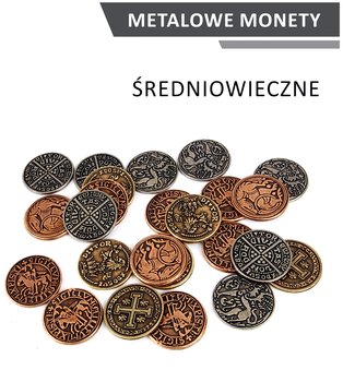Rebel, zestaw metalowych monet Średniowieczne  - Rebel