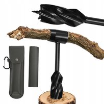 Ręczne Wiertło Ślimak Świder Survival Multitool Nóż Klucz Bushcraftowy