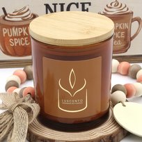 Ręcznie robiona świeca sojowa zapachowa 250g Karmelowa Dynia – Luscento
