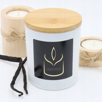 Ręcznie robiona świeca sojowa zapachowa 250g Waniliowy Przypływ – Luscento