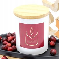 Ręcznie robiona świeca sojowa zapachowa 250g Żurawinowy Sekret – Luscento