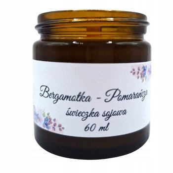 Ręcznie Robiona Świeczka Sojowa – Bergamotka i Pomarańcza 60 ml w Słoiczku - Inny producent