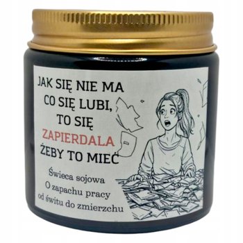 Ręcznie zalewana Świeca Sojowa PREZENT DLA PRZYJACIÓŁKI KOLEŻANKI ZNAJOMEJ - Knot i Wosk