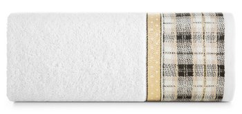 Ręcznik Angel 50x90 biały złoty świąteczny 480 g/m2 - Eurofirany