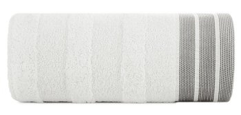 Ręcznik bawełniany, 30x50, biały z bordiura, R170-01 - Eurofirany