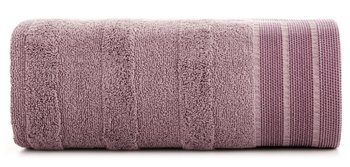 Ręcznik bawełniany, 30x50, ciemna lilia z bordiura, R170-10 - Eurofirany