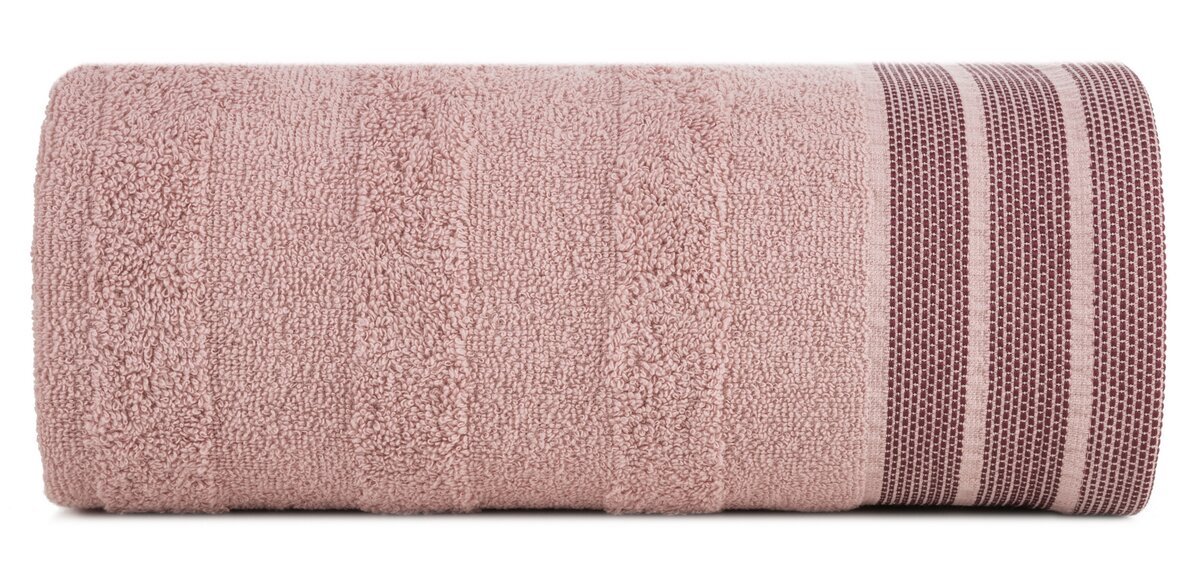 Фото - Рушник Ręcznik bawełniany, 30x50, pudrowy z bordiura, R170-09