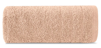 Ręcznik bawełniany, 50x90, pudrowy z bordiurą, R176-06 - Eurofirany