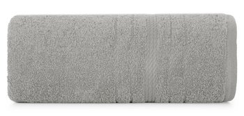 Ręcznik bawełniany, 50x90, srebrny z bordiurą, R174-04 - Eurofirany