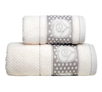 Ręcznik bawełniany Dotti 70x130 kremowy - Greno