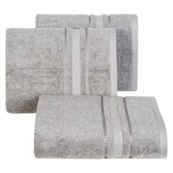 Ręcznik bawełniany EUROFIRANY Nefre, stalowy, 70x140 cm - Eurofirany