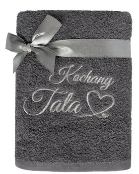 Ręcznik bawełniany łazienkowy 50x90 z haftem Kochany Tata - Faro