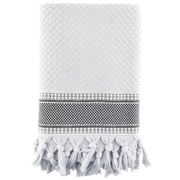 Ręcznik bawełniany łazienkowy Miss Lucy Belarda 70x140 cm szaroniebieski - Florina
